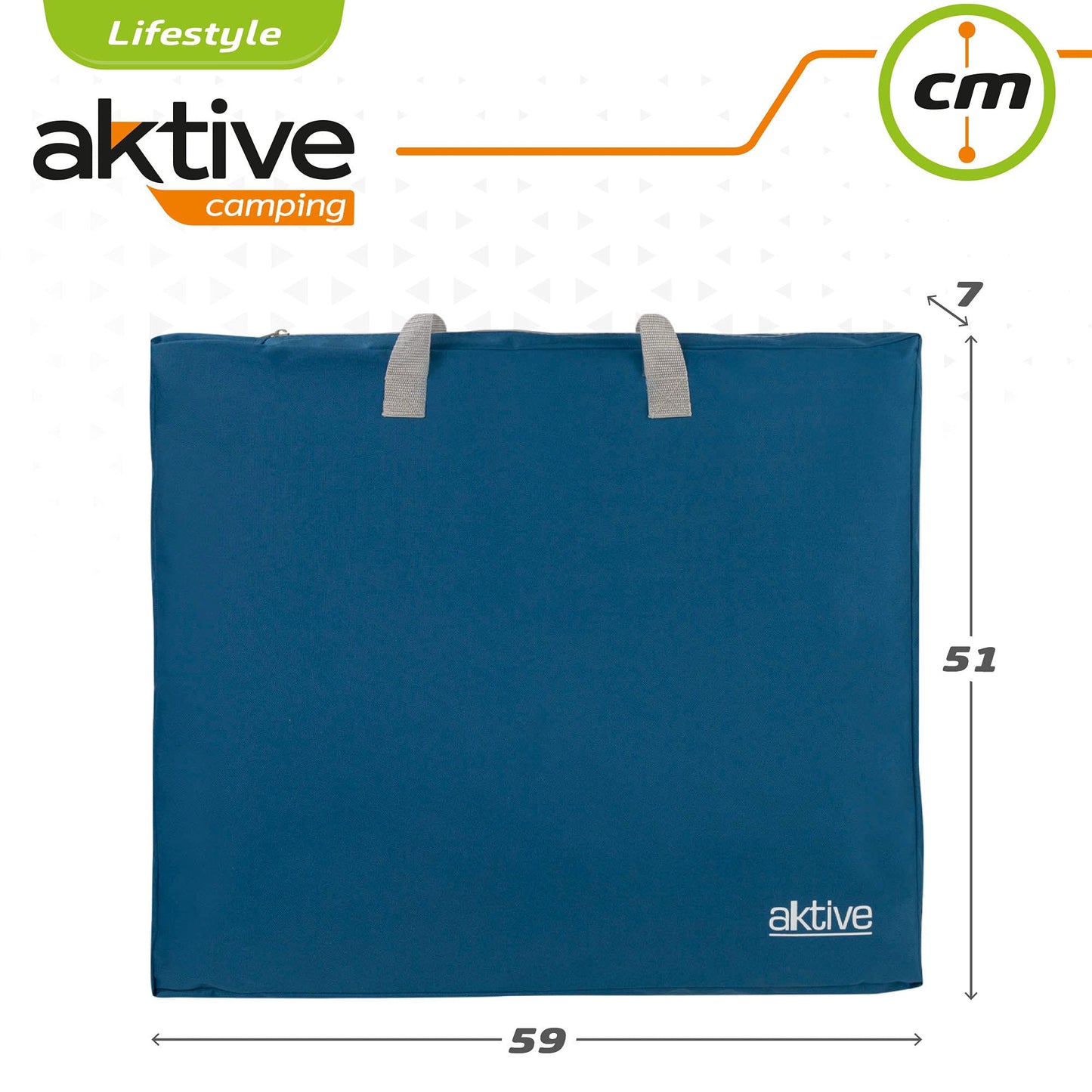 AKTIVE 63014 - Armario de camping con cremallera elevado, medidas 60 x 44 x 67 cm, peso máximo 25 kg, de tela, muebles para acampar