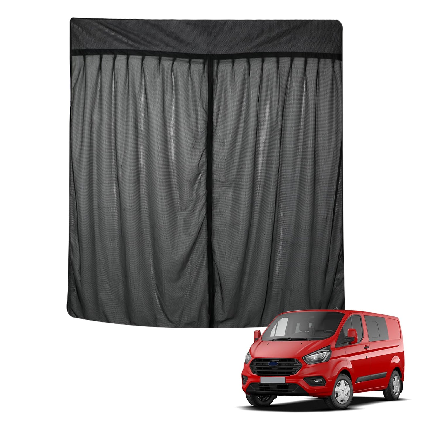 Mosquitera Magnética para Furgonetas, Mosquitera Universal para la Puerta Trasera del Coche con Cierre Magnético para Furgonetas, Autocaravanas y Campervans