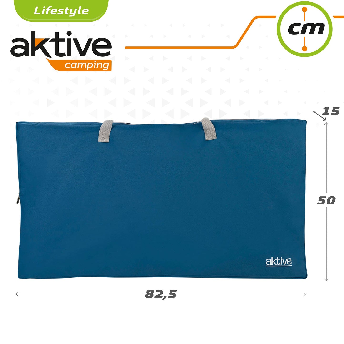 AKTIVE 63014 - Armario de camping con cremallera elevado, medidas 60 x 44 x 67 cm, peso máximo 25 kg, de tela, muebles para acampar