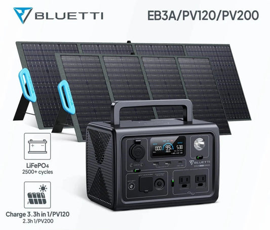 BLUETTI EB3A Generador Solar 600W 268Wh Estación de Energía